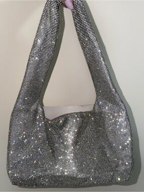 Kara Crystal Mesh Armpit Bag